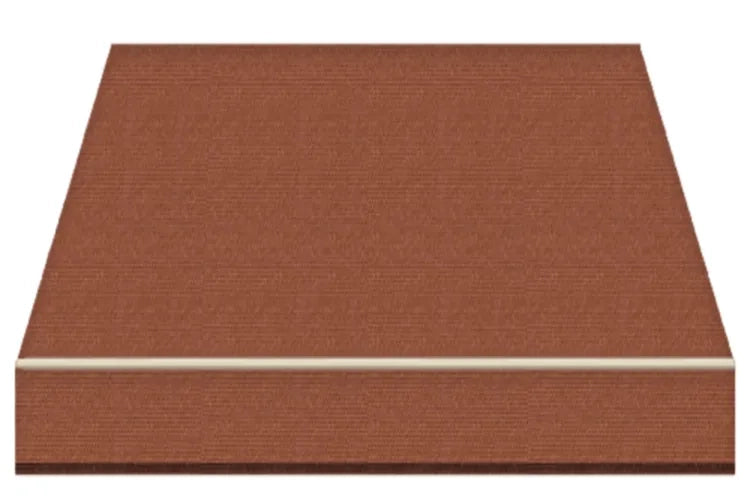 Tenda da Sole a Bracci Estensibili su Barra Quadra Tempotest Para', col. Marrone 18, Largh. 3,6m x Sporgenza 3.10m con Arganello Destro