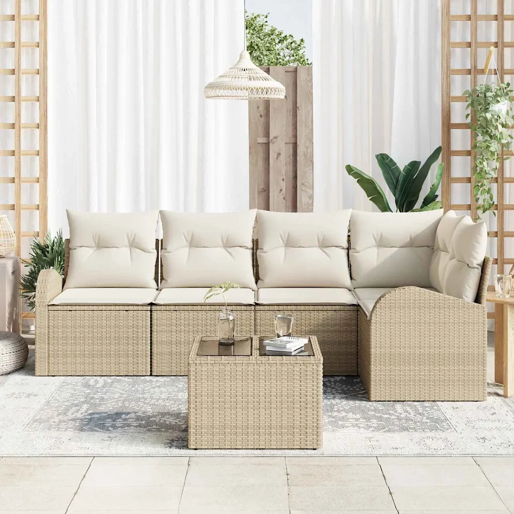 Set di divani con cuscino Beige Poliestere 3346051