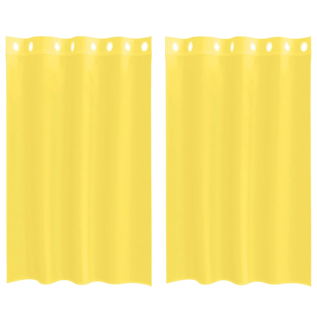 Tende in Voile con Occhielli 2 pz Giallo