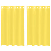 Tende in Voile con Occhielli 2 pz Giallo