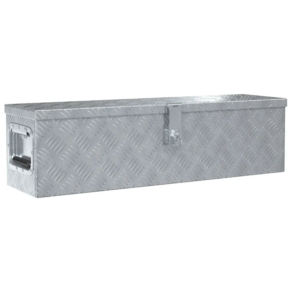 Cassetta in Alluminio 80,5x22x22 cm Argento 142937