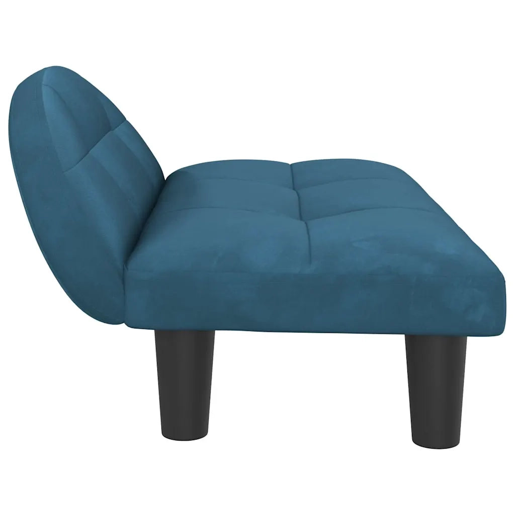 Lettino per Cani Blu 70x52x30 cm in Velluto 171938