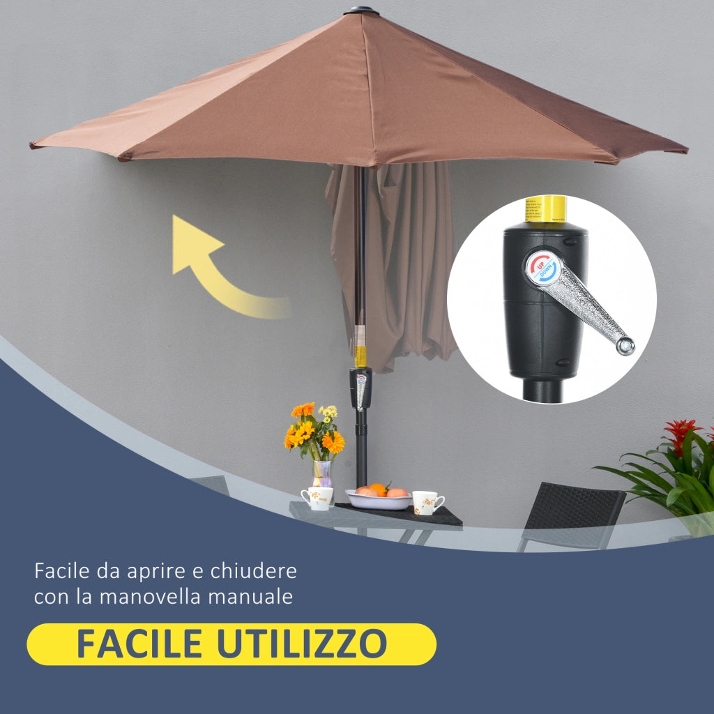 Ombrellone da giardino ¨C Minimal ¨C grigio 200x200 cm