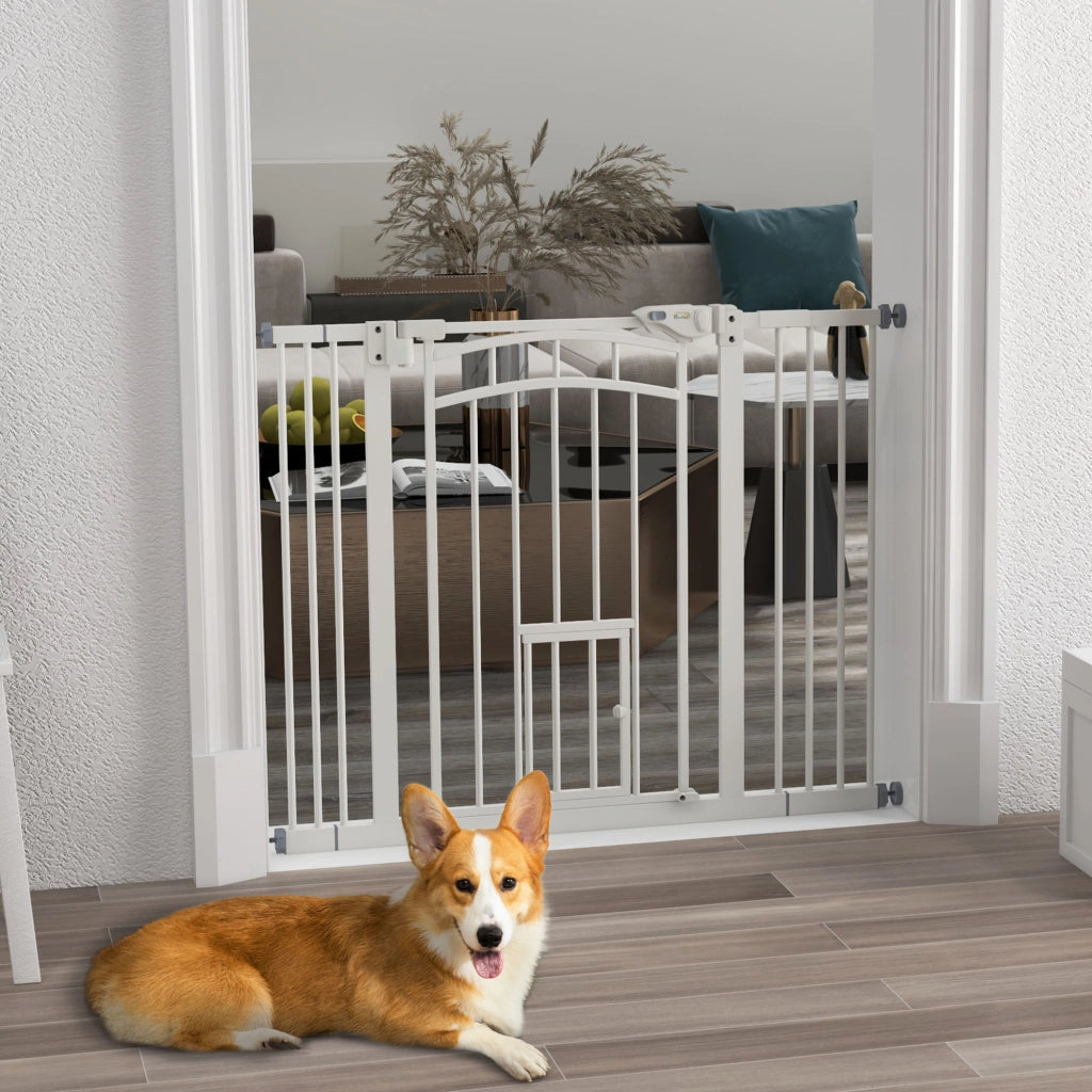 Barriera di Sicurezza per Cani ¨C zephmum ¨C Bianco 74-100 cm