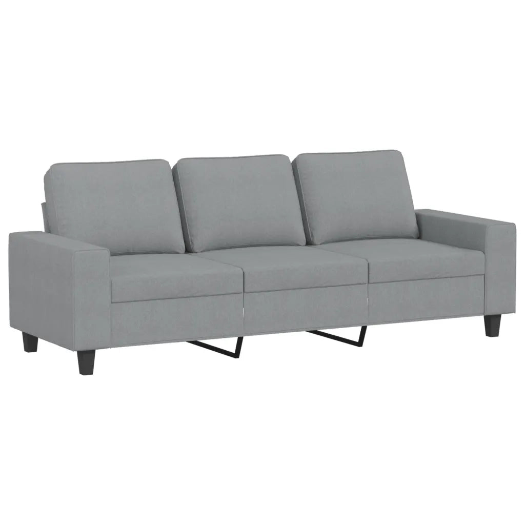Divano a 3 Posti-Sofa 3 Posti Grigio Chiaro 180 cm in Tessuto 737143