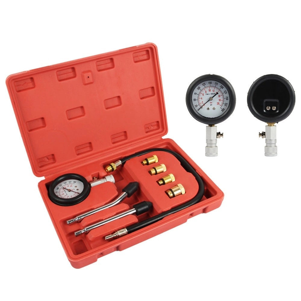 Trade Shop - Kit Tester Pressione Di Compressione Per Motori Misuratore Auto Pistone Cilindri -