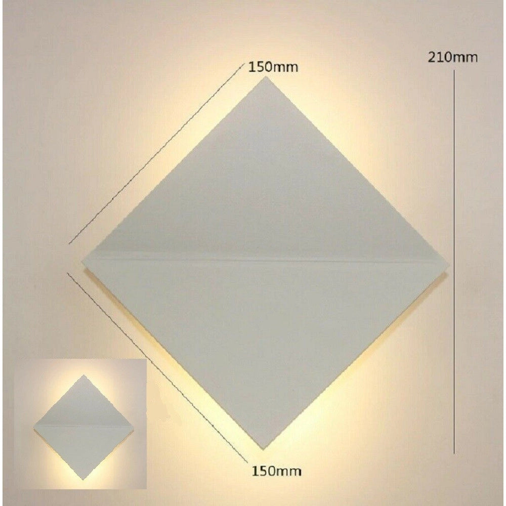 Trade Shop - Applique Da Parete Per Interni Con Led A Luce Bianca Naturale 4000k In Alluminio -