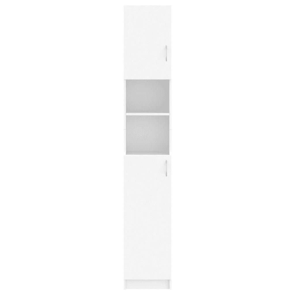 Armadio da Bagno | Mobile da Bagno Bianco 32x25,5x190 cm in Legno Ingegnerizzato