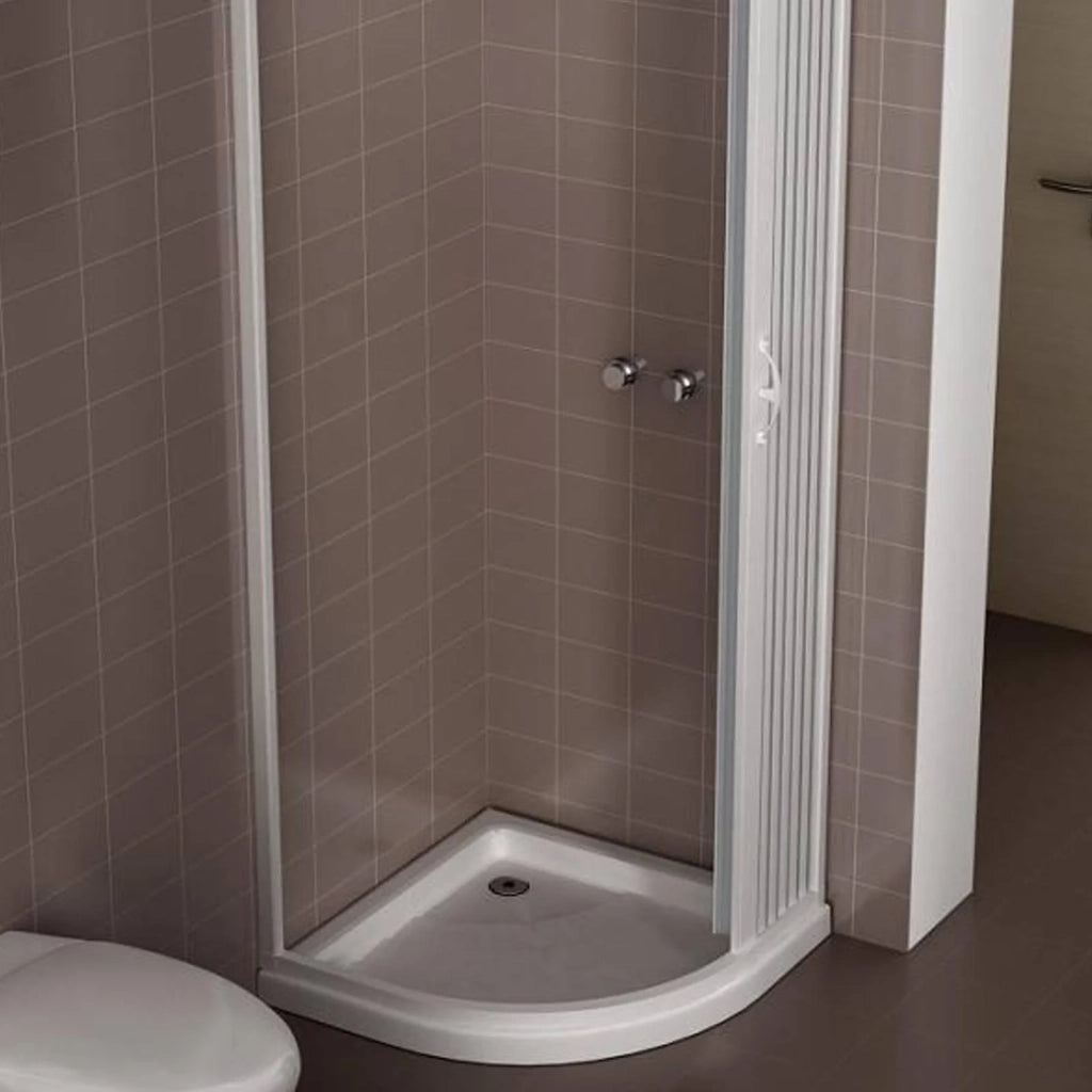 Box doccia Giove 80x80cm in pvc apertura semicircolare laterale