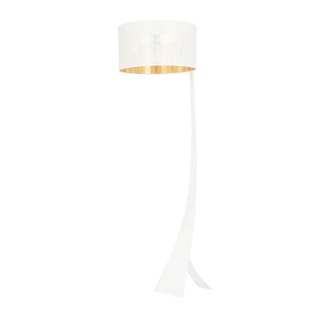 Lampada da terra Emibig Estrella bianco/oro E27 157cm