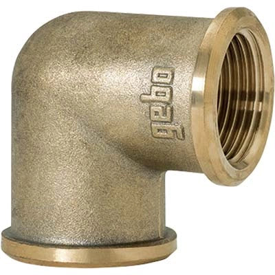 GOMITO FF OTTONE 90 GEBO - 1/2F- 10 pezzi