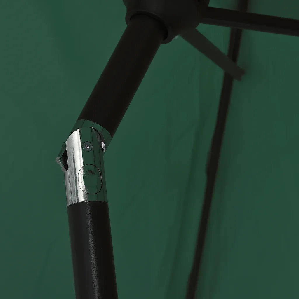 Ombrello | Parasolne a Sbalzo da Giardino con LED 3 m Verde