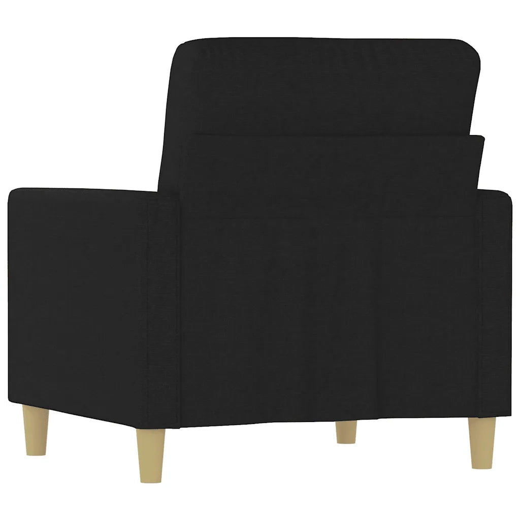 Poltrona | Sedia Relax Nera 60 cm in Tessuto