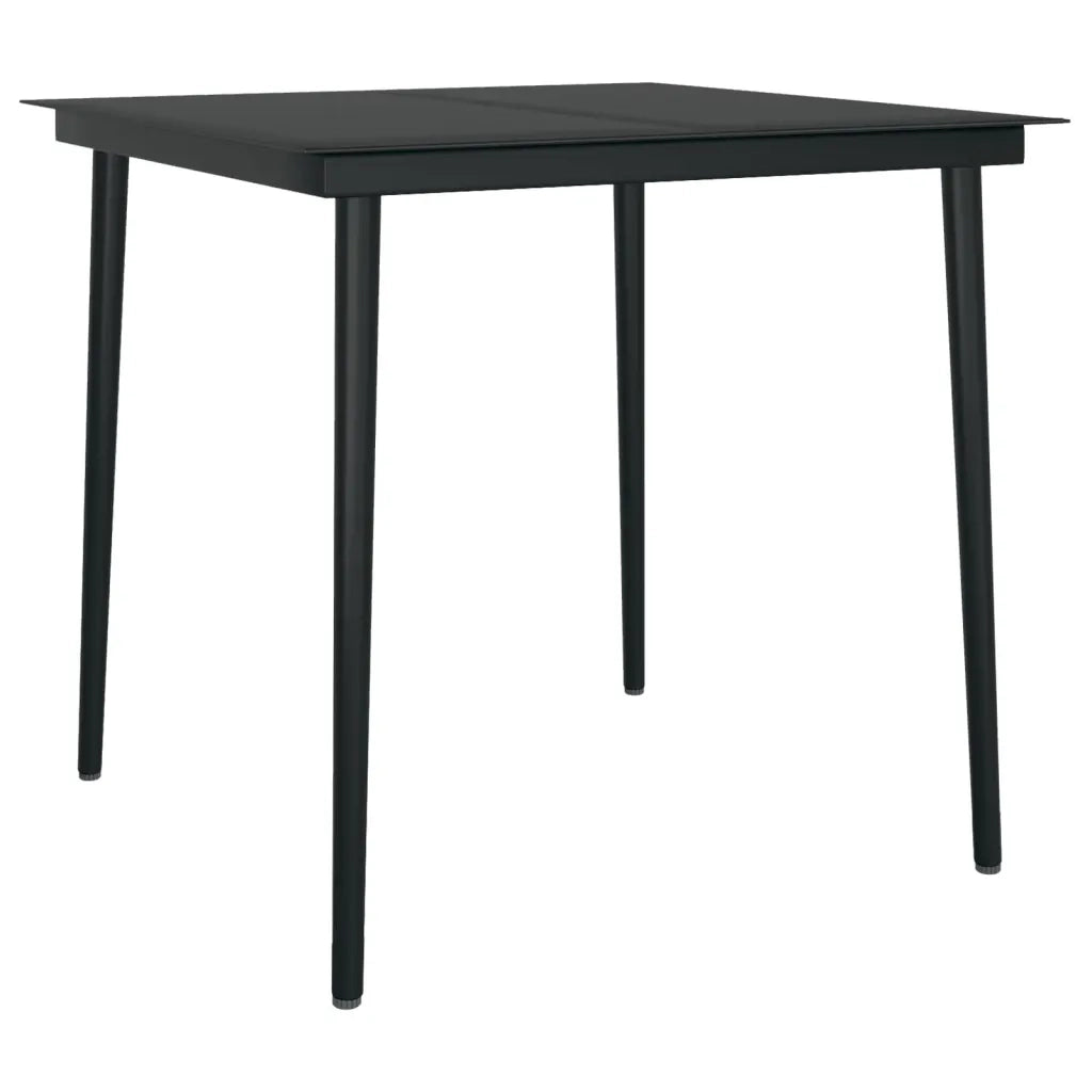Set da Pranzo da Giardino 3 pz | Set Salotto da Giardino Marrone e Nero