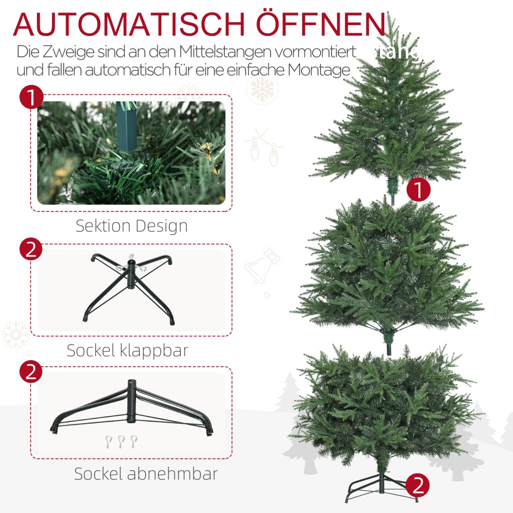 Albero di Natale Artificiale ¨C Xylo ¨C Verde, 180 cm, Effetto Realistico