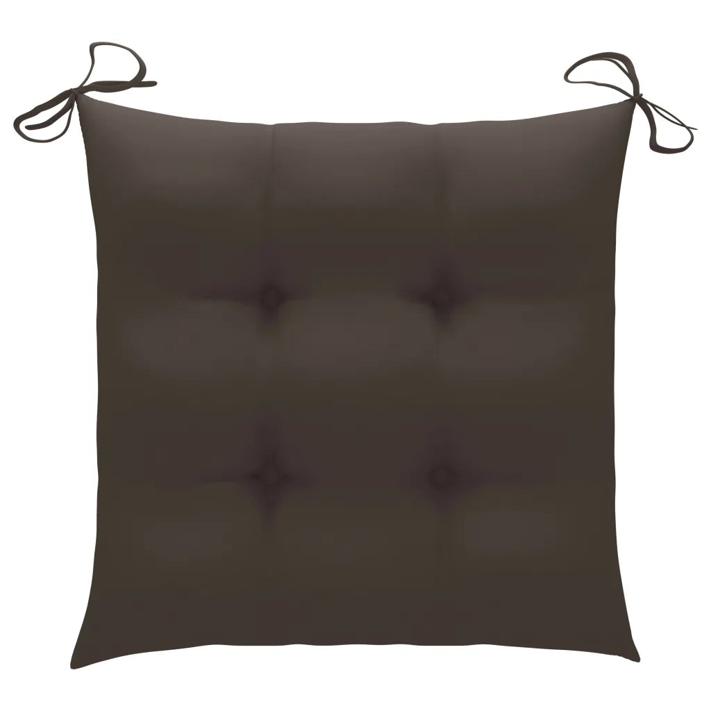 Sedie da Giardino Pieghevoli 4pz con Cuscini in Massello Acacia 3064586