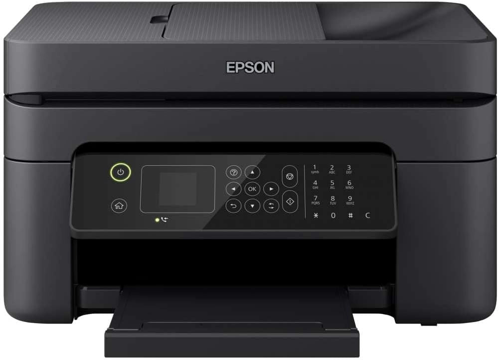 WorkForce WF-2830DWF Multifunzione a Getto d'Inchiostro 4-in-1, Stampa 5.760 x 1.440 dpi, Scansione, Copia, Fax, ADF, Wi-Fi, Cartucce Singole, LCD da 3.7 cm, Nero