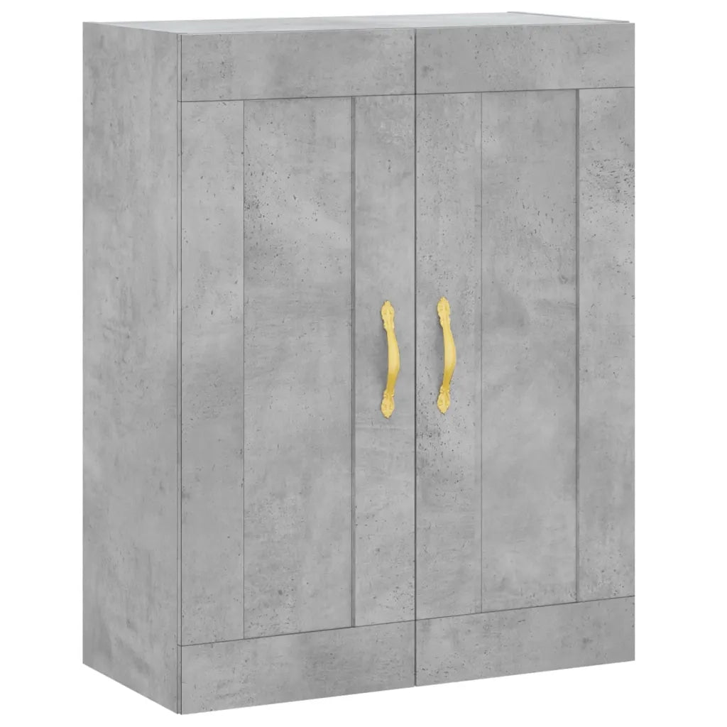 Credenza Grigio Cemento 69,5x34x180 cm in Legno Multistrato 3199669