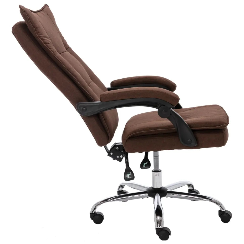 Sedia da Ufficio Marrone in Tessuto 20365