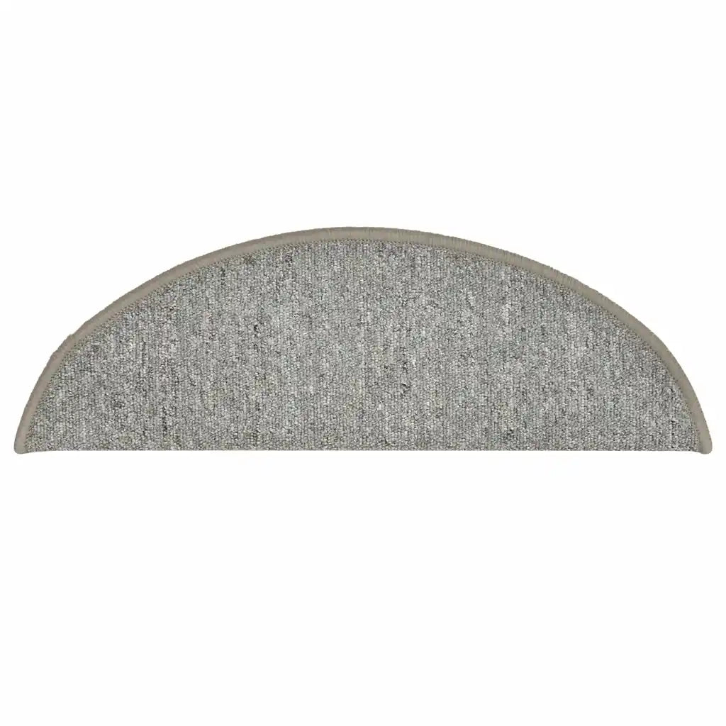 Tappetini per scale 30 pz | Gradini per Scale 56x17x3 cm Grigio chiaro Semicircolari