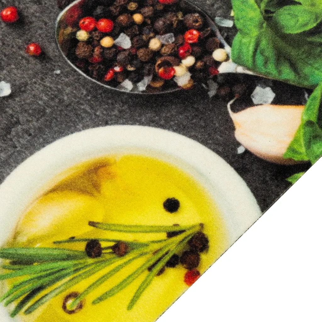 Tappeto del soggiorno | Tappeto da Cucina Lavabile Spezie 60x180 cm Velluto