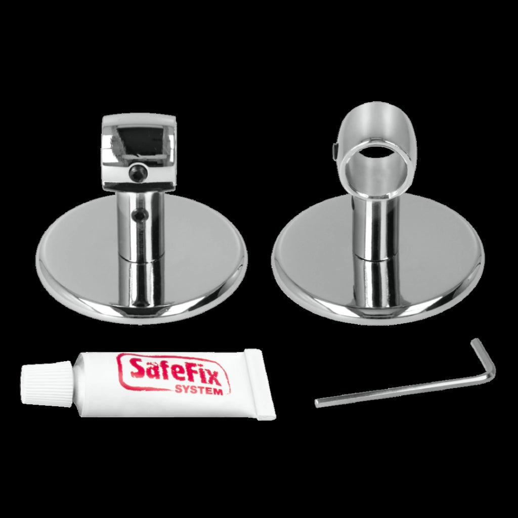 Set 2 Elementi Di Aggancio Per Barra Malta Safe - Metaltex