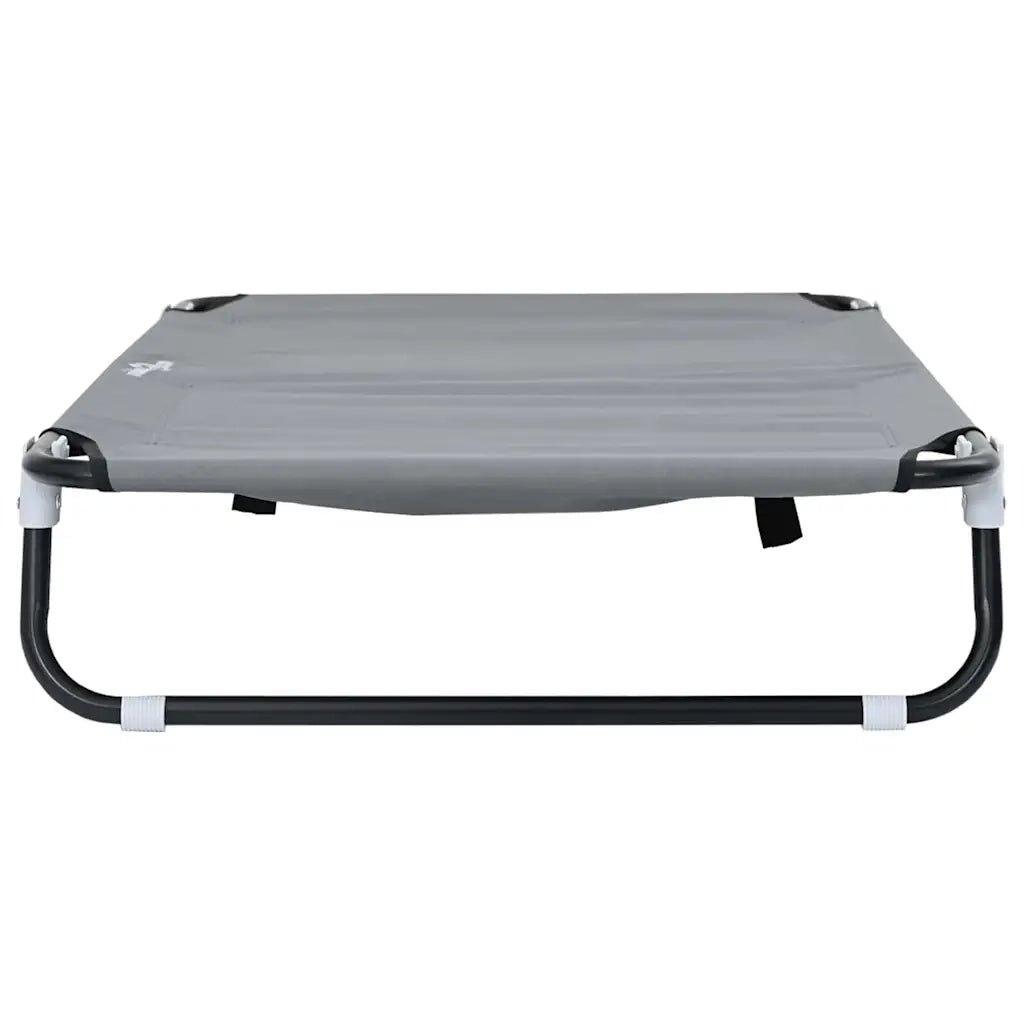 Letto per Cani Grigio chiaro 105 x 65 x 18 cm Acciaio 42008218