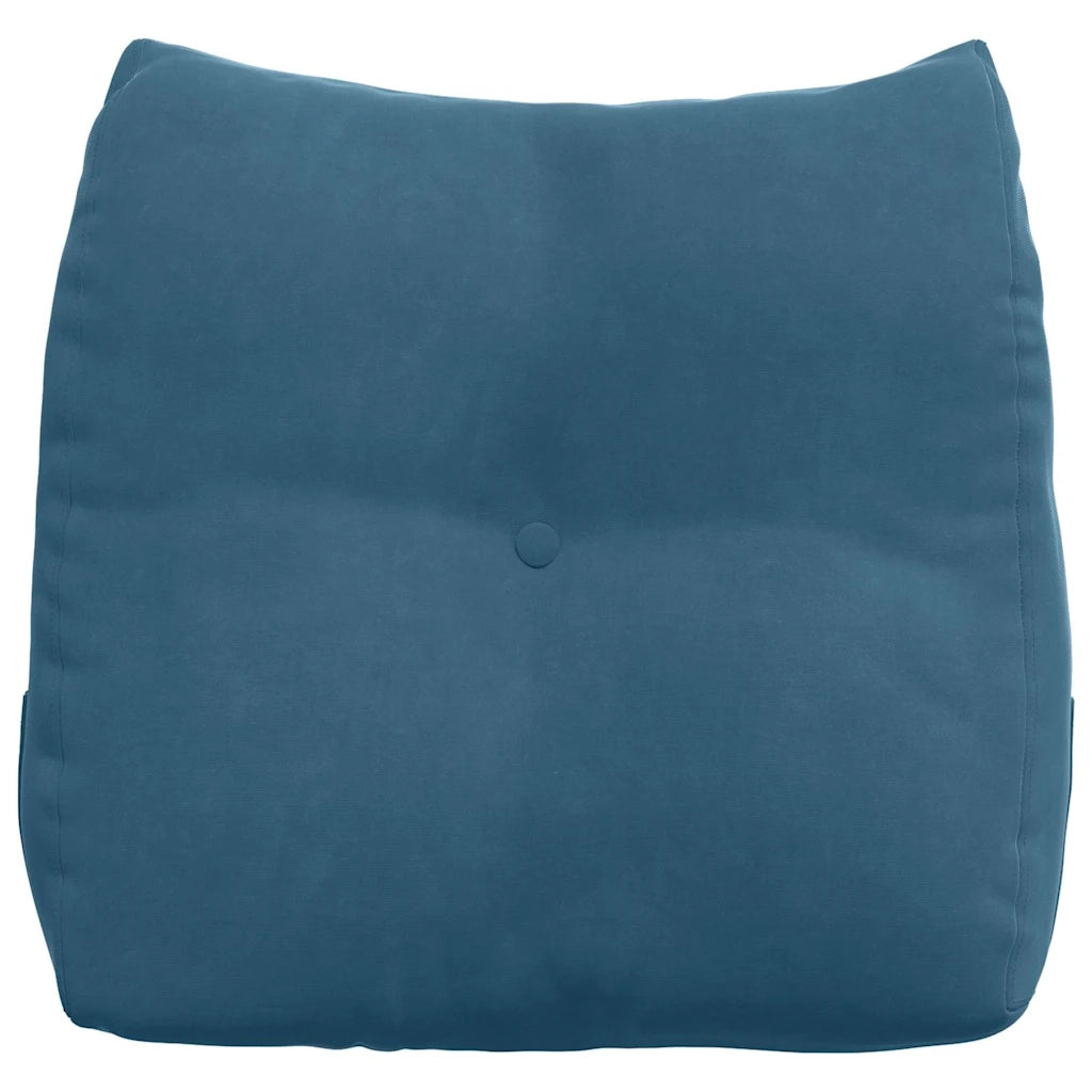 Cuscino per Schiena Blu 45 x 24 x 50 cm Velluto 42014370