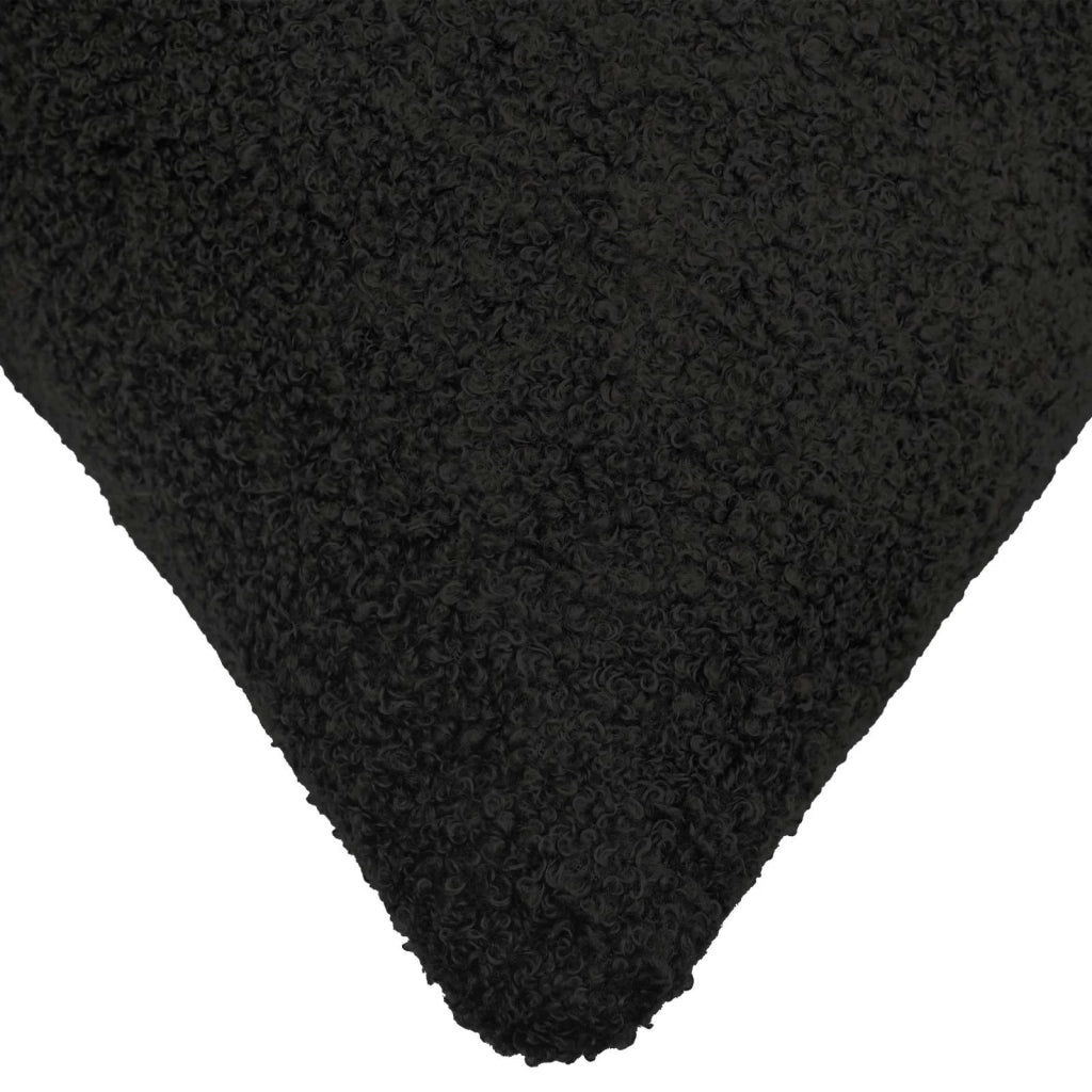 Federa 2 pcs HEERLEN Nero 40 x 80 cm Bouclé 909949
