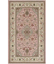 Tappeto TABRIZ ROSA cm.200x280 orientale classico in ciniglia multiuso lavabile velour antiscivolo