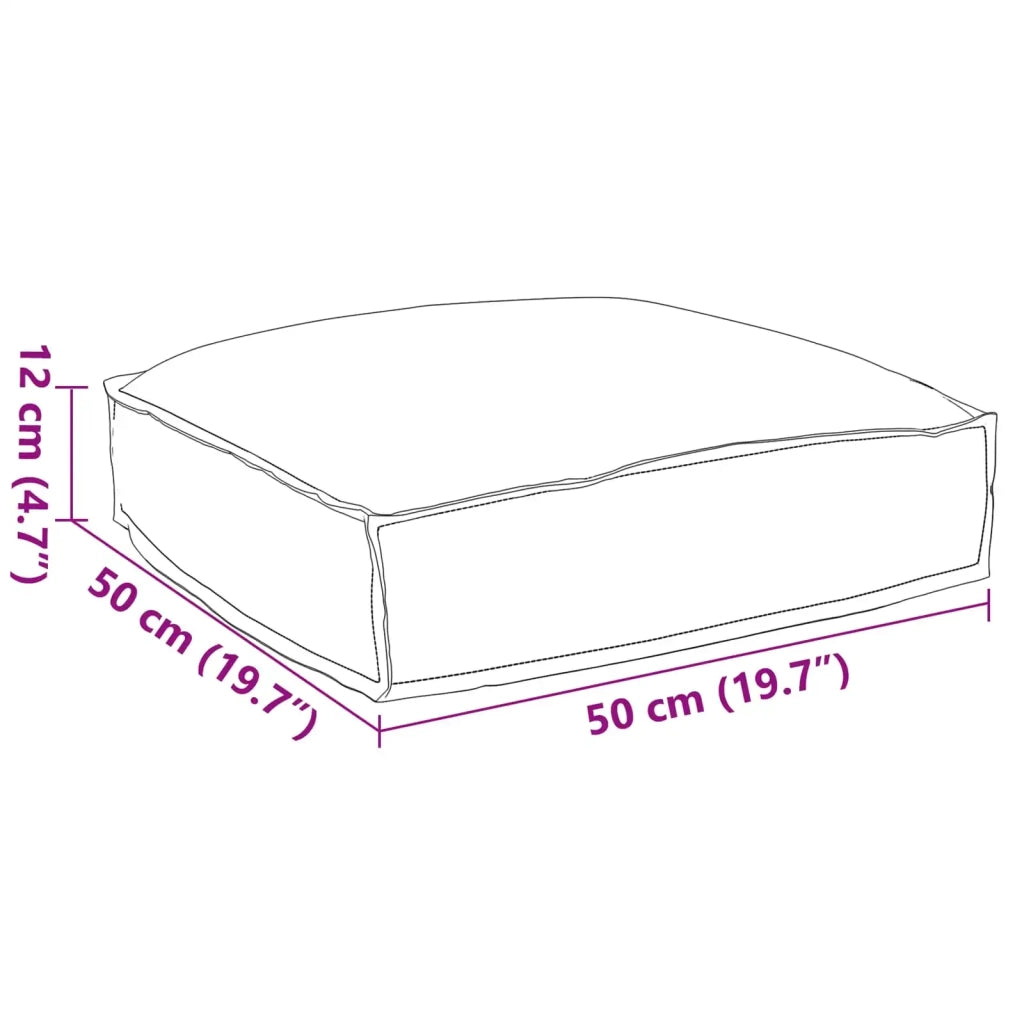 Cuscino Crema 50 x 50 x 12 cm Tessuto Oxford 42001470