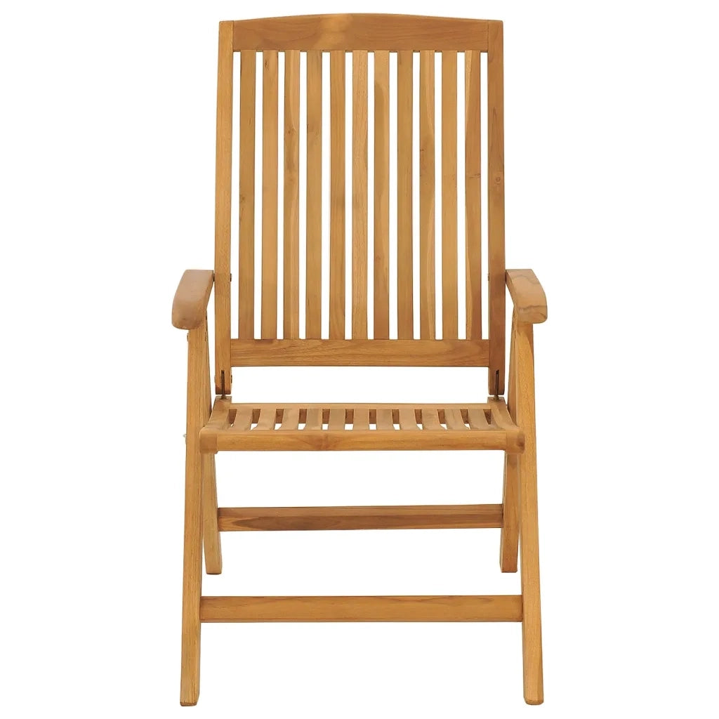 Sedie da Giardino Reclinabili con Cuscini 8 pz in Legno di Teak 3196536