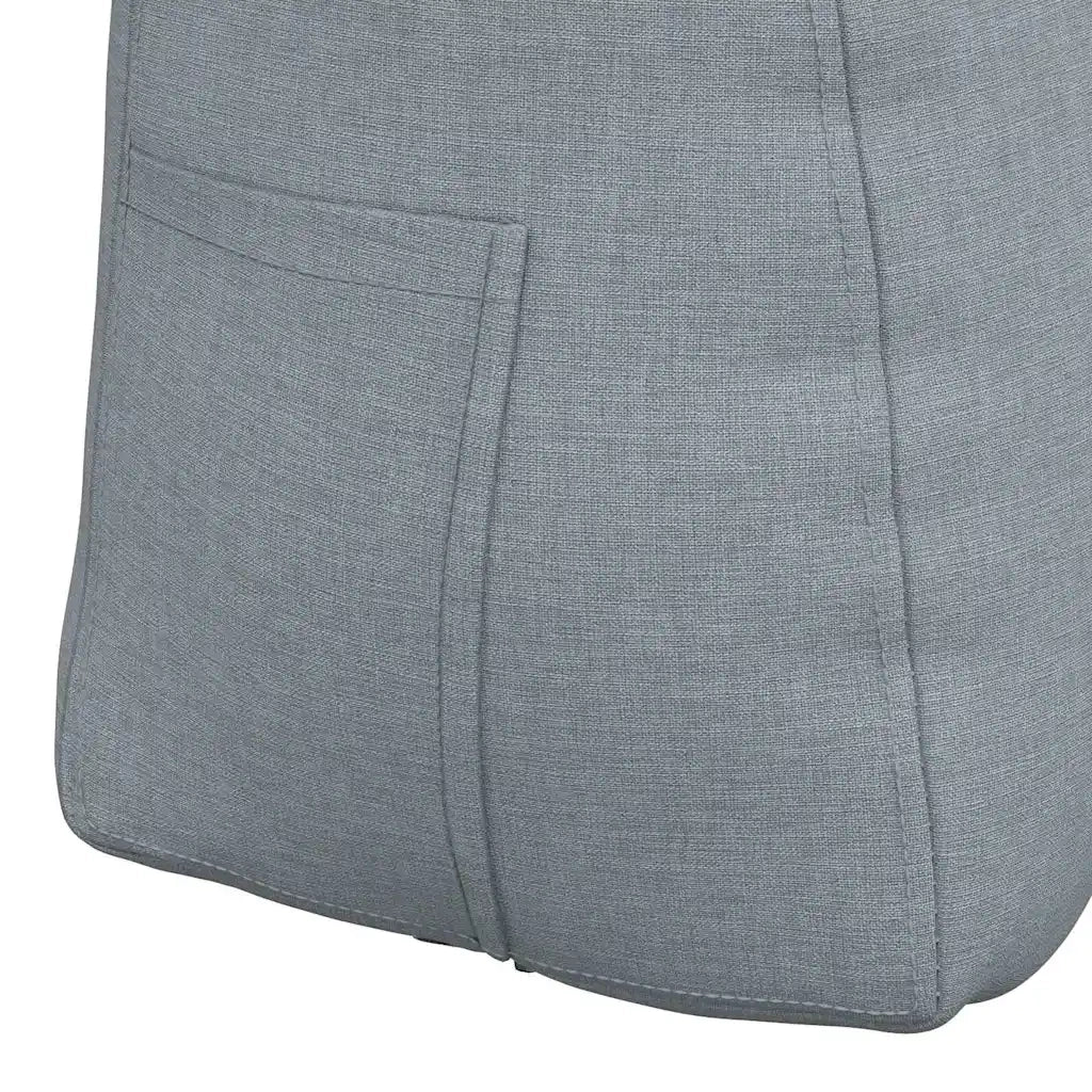 Cuscino per Schiena Grigio chiaro 60 x 24 x 50 cm Tessuto 42014383