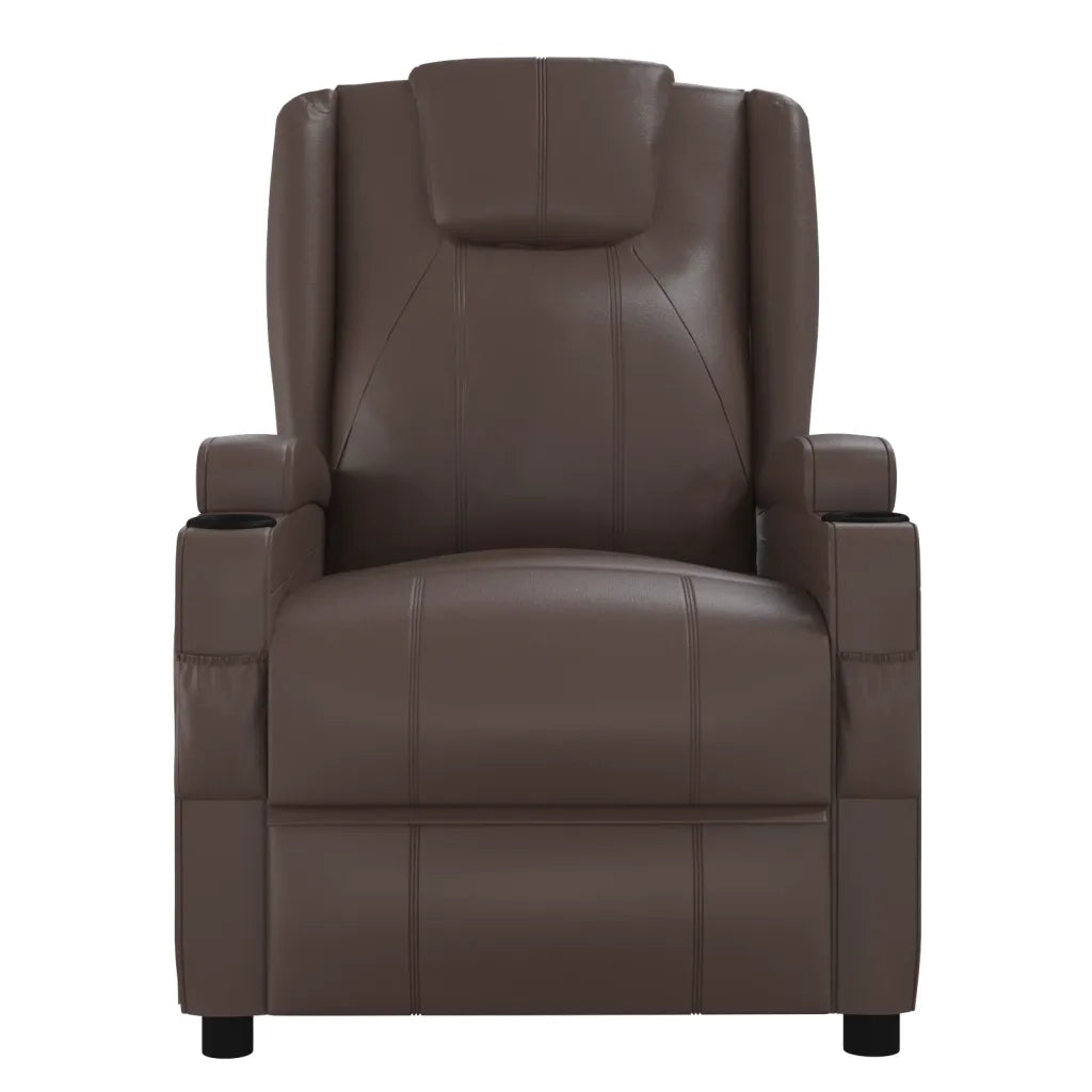 Poltrona Massaggiante Elettrica Marrone in Similpelle 3073797