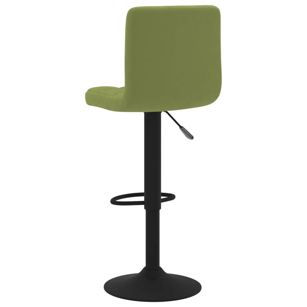 Sgabello da Bar Verde Chiaro in Velluto 334296