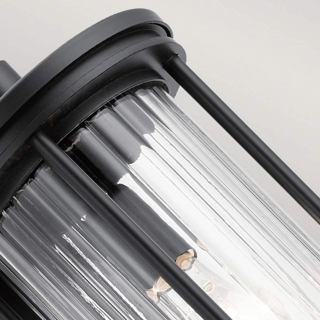 Applique da esterno nera IP44 E27 40W Barras Kichler
