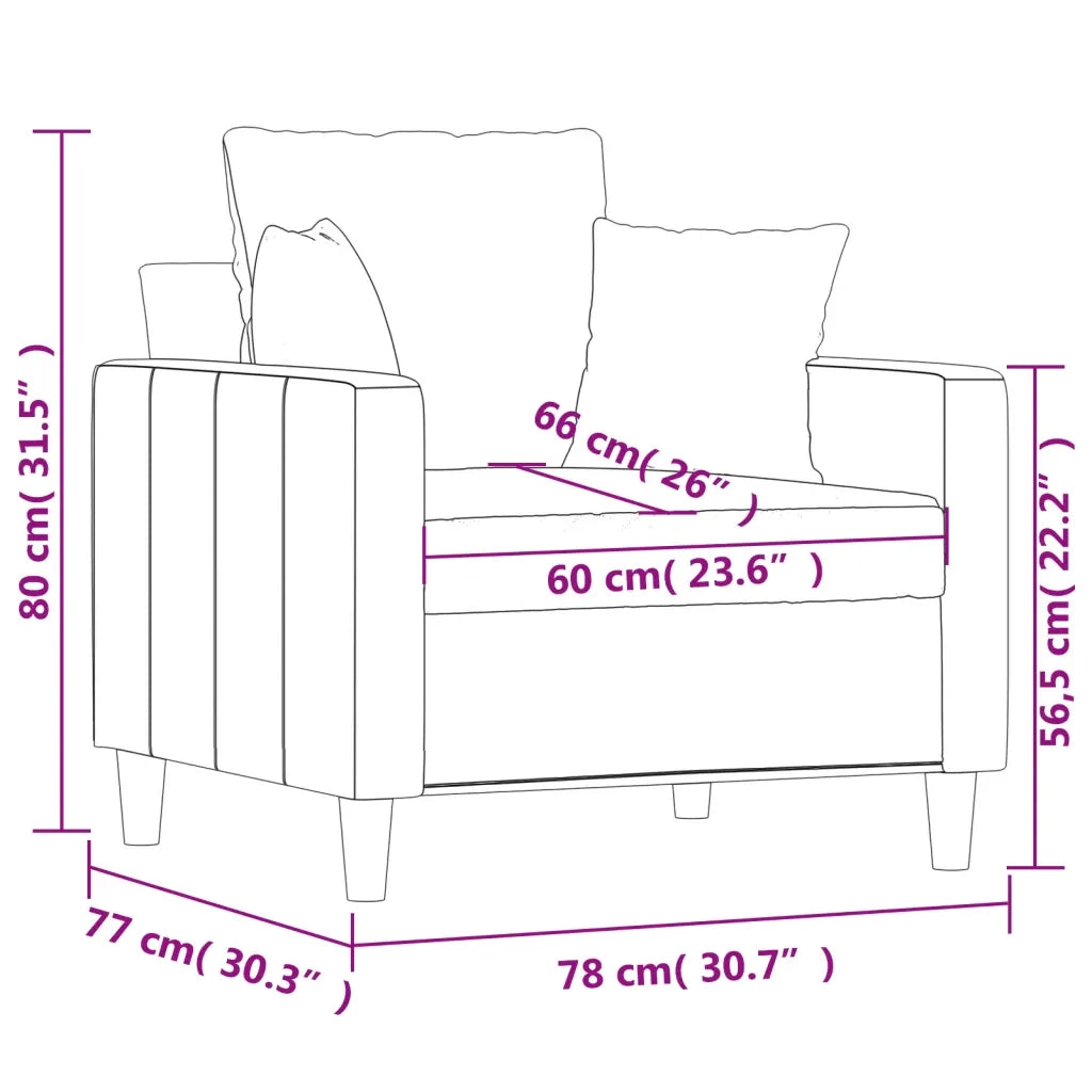 Poltrona | Sedia Relax Grigio Scuro 60 cm Velluto
