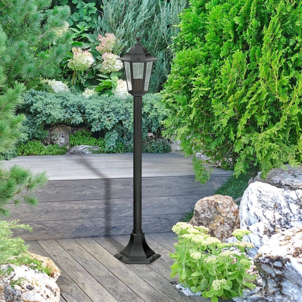 Lampada da giardino Velence nera E27 105cm Rabalux