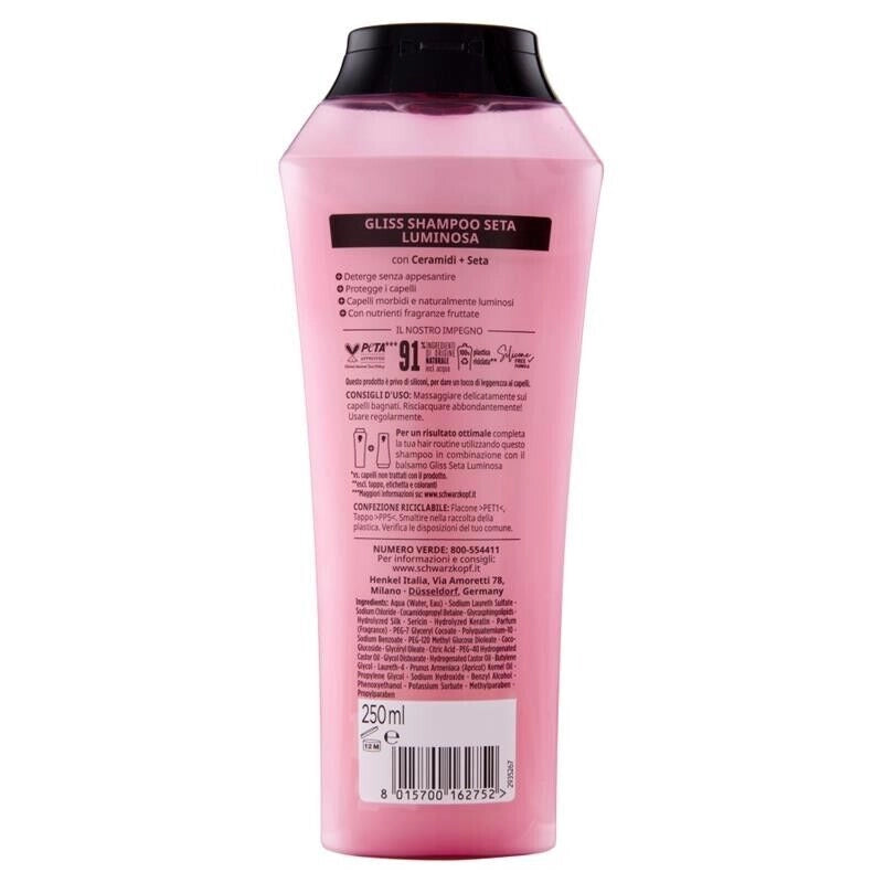 GLISS SETA LUMINOSA SHAMPOO ILLUMINANTE 250 ML