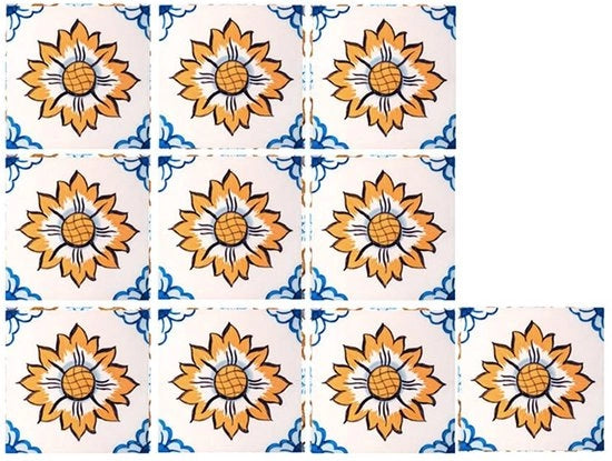 Tegelstickers 10 pezzi - 20 cm × 20 cm - Impermeabili - Rimovibili - PVC - Ideali per cucina/bagno - Stickere per parete