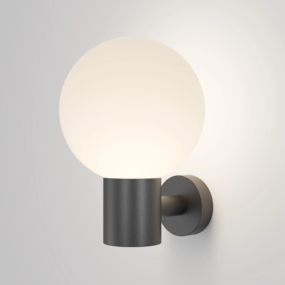 Maytoni Lampada da parete moderna Bold 1 luce E27 IP54 nero alluminio