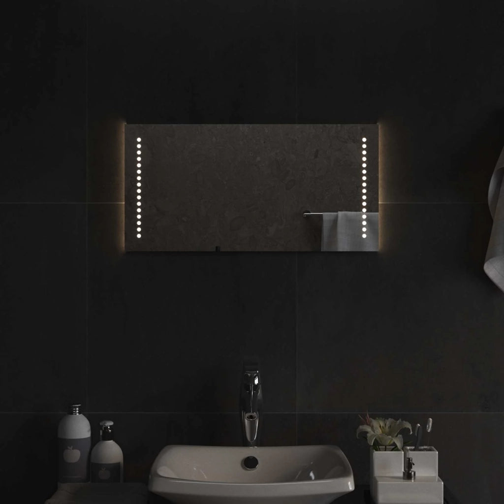 Specchio da bagno LED Trasparente 60 x 30 cm vetro temperato 42045774