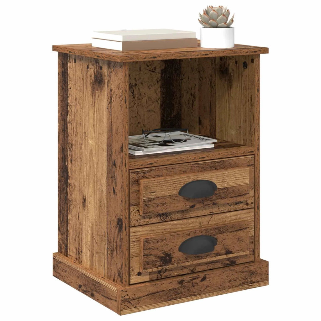 Armadio da Notte 2 pcs Legno vecchio 36 x 43 x 60 cm 881397