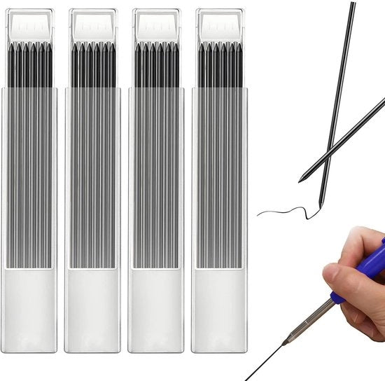 Vite per Grafite 2,8 mm - 24 Stuks - Vite di Riserva - Per Lavori di Taglio/Schizzi - Nero - Materiale Duraturo - Vite di Grafite