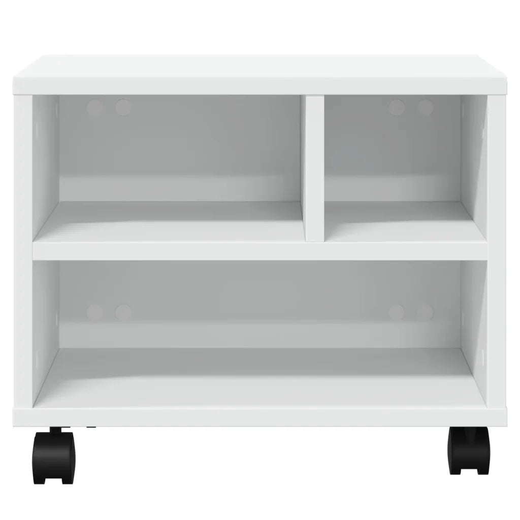 Supporto per Stampante con Ruote Bianco 41x32x34,5 cm 840611