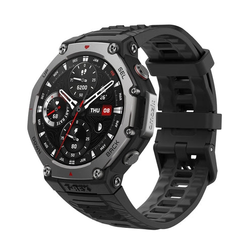 Amazfit t-rex 3 3,81 cm (1.5") amoled 48.5 mm digitale 480 x 480 pixel touch screen nero wi-fi gps (satellitare) - REX3BLACK