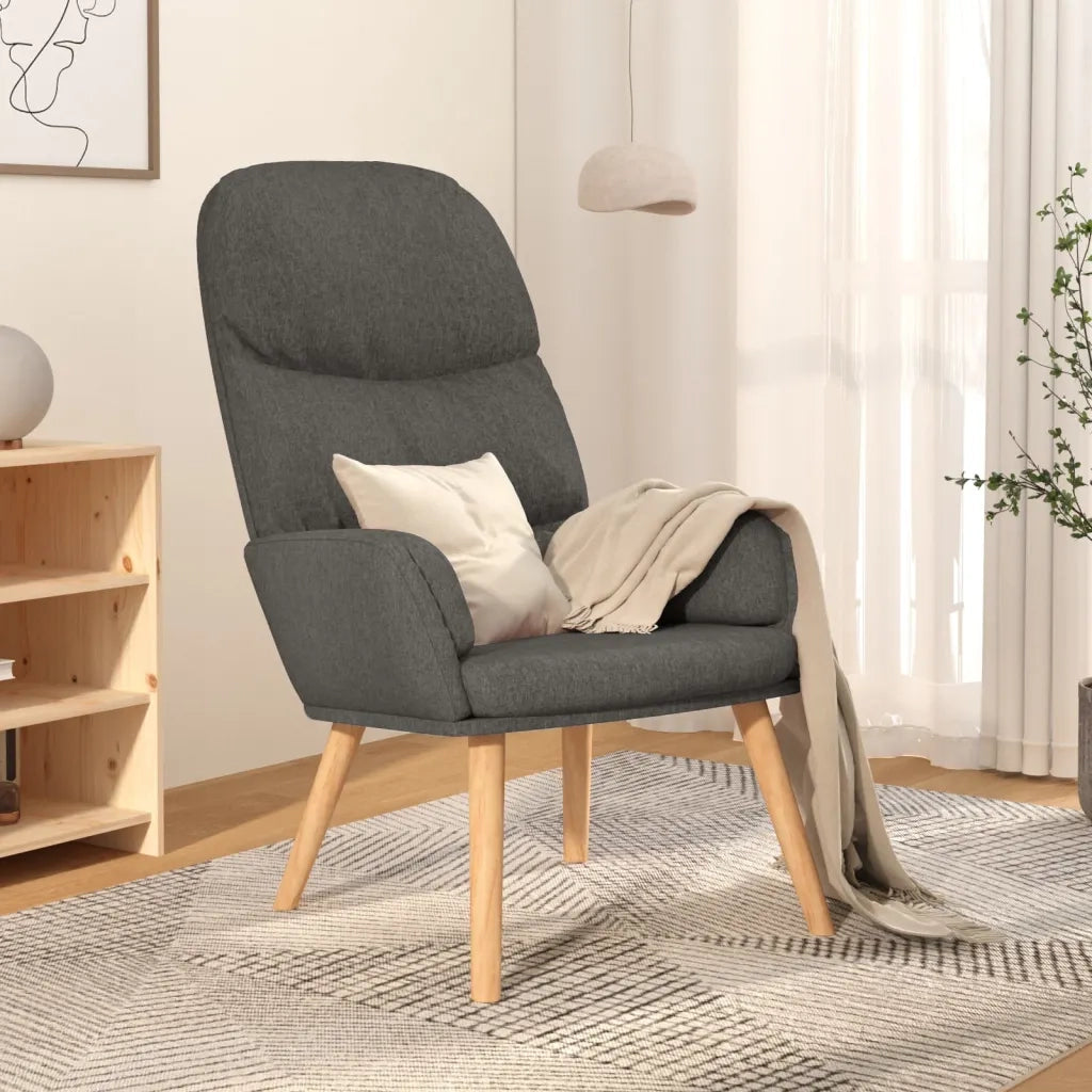 Poltrona Relax Grigio Chiaro in Tessuto 340990