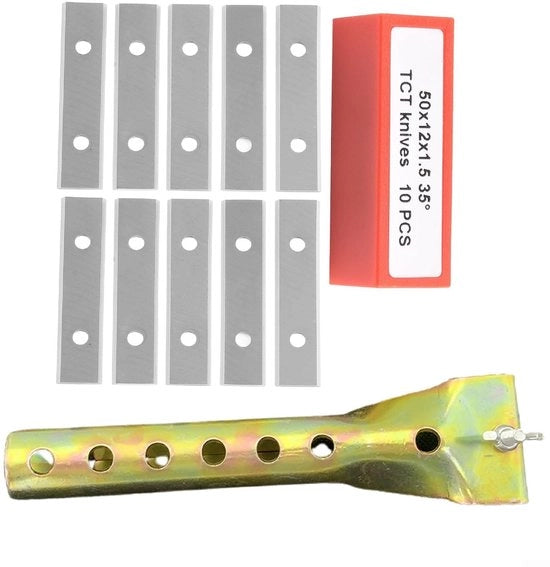 Schraperbladen in acciaio carburo - Industrie-standaard - 50x12x1.5mm - Dure e affilate - Strumento per raschiare la vernice
