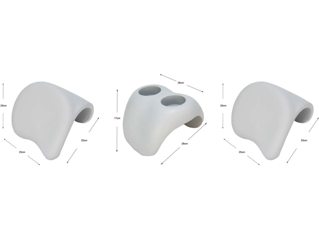 SET DI 2 POGGIATESTA E 1 PORTA SPA PER SPA