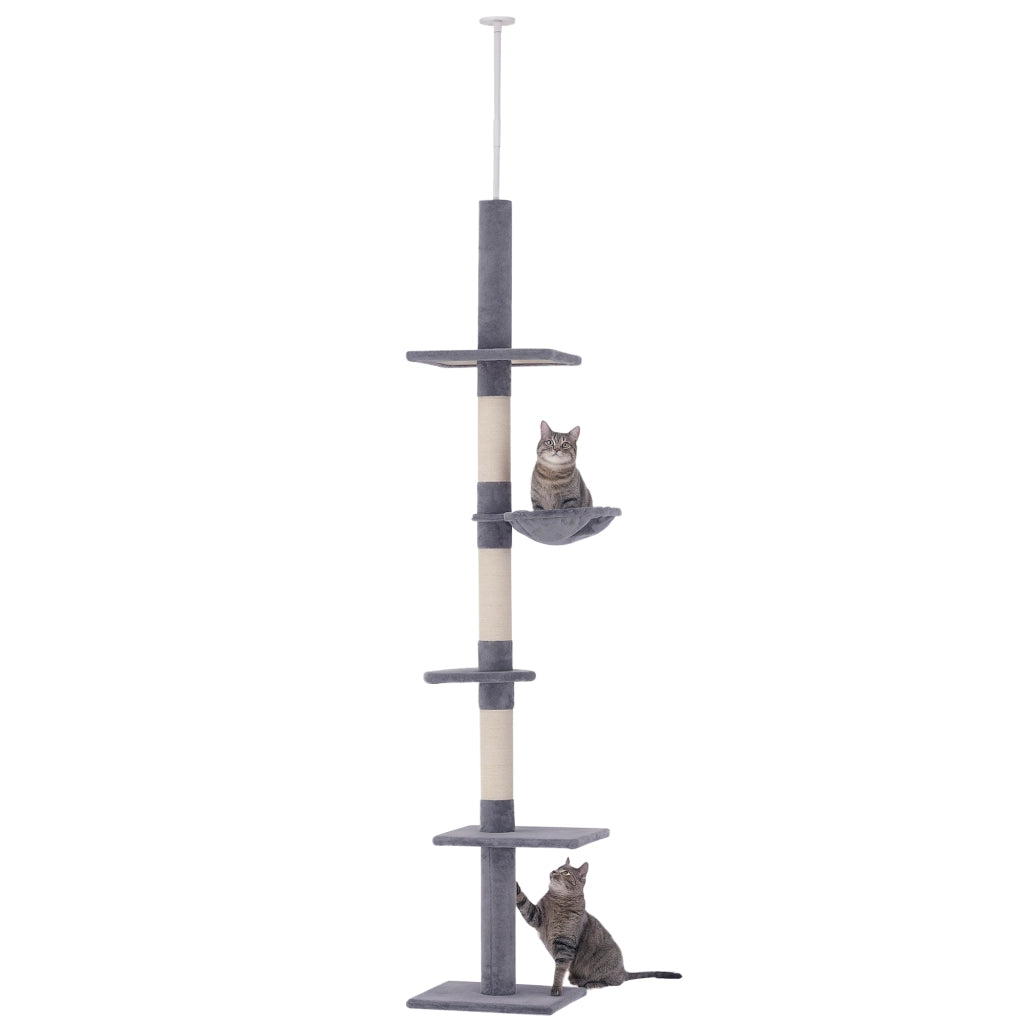 Albero tiragraffi per gatti ¨C Minimal ¨C Grigio 230-260 cm